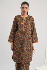 2 Pc Cambric Printed Stitched Suit - Prime Point Store