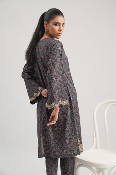 2 Pc Cambric Printed Stitched Suit - Prime Point Store