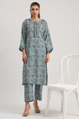2 Pc Cambric Printed Stitched Suit - Prime Point Store