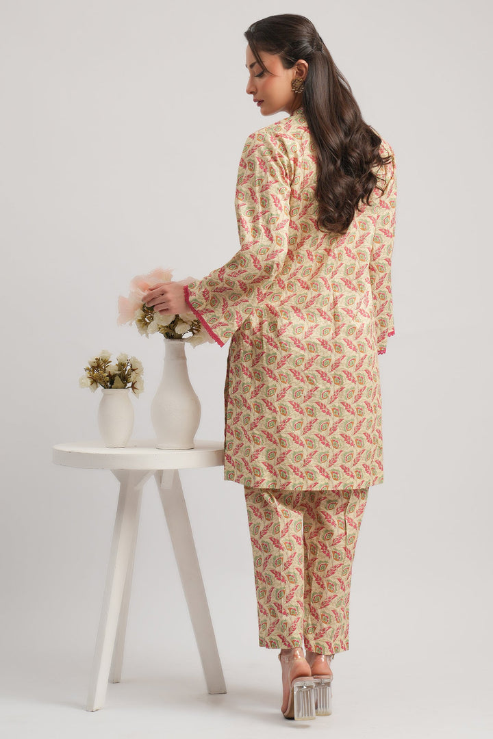 2 Pc Cambric Printed Stitched Suit - Prime Point Store