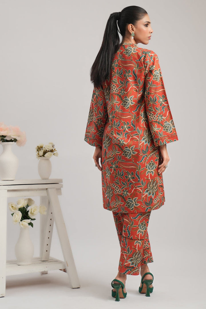 2 Pc Cambric Printed Stitched Suit - Prime Point Store