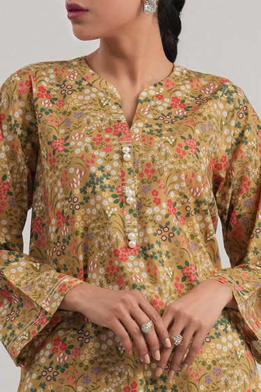 2 Pc Cambric Printed Stitched Suit - Prime Point Store