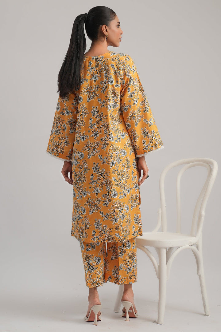 2 Pc Cambric Printed Stitched Suit - Prime Point Store