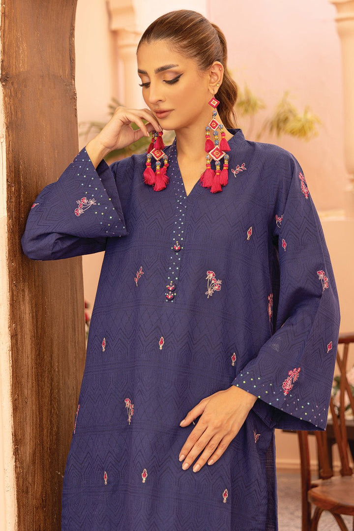 2 Pc Cobalt Blue Viscose Stitched Suit - Prime Point Store