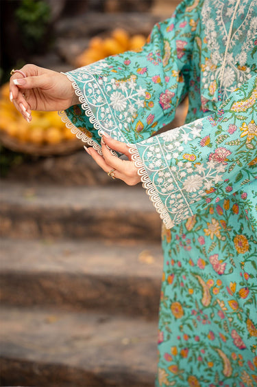 2 Pc Cotton Lawn Printed Embroidered Stitched Suit - Prime Point Store