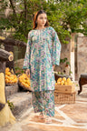2 Pc Cotton Lawn Printed Embroidered Stitched Suit - Prime Point Store