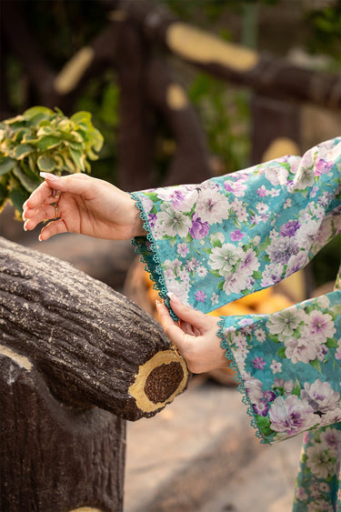 2 Pc Cotton Lawn Printed Embroidered Stitched Suit - Prime Point Store