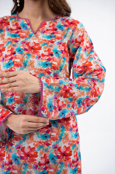 2 Pc Cotton Lawn Printed Stitched Suit - Prime Point Store