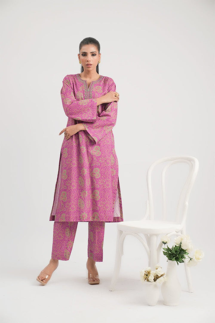 2 Pc Cotton Lawn Printed Stitched Suit - Prime Point Store