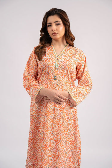 2 Pc Cotton Lawn Printed Stitched Suit - Prime Point Store