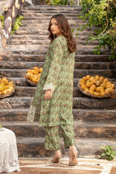 2 Pc Cotton Lawn Printed Stitched Suit - Prime Point Store