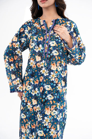 2 Pc Cotton Lawn Printed Stitched Suit - Prime Point Store