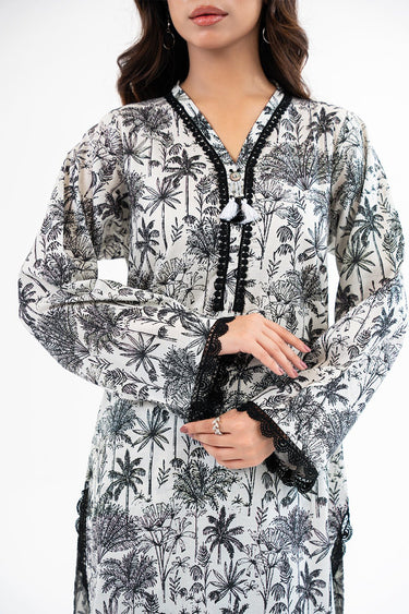 2 Pc Cotton Lawn Printed Stitched Suit - Prime Point Store