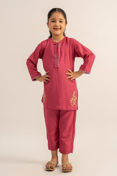 2 Pc Cotton Viscose Suit For Girl - Prime Point Store
