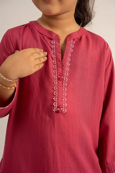 2 Pc Cotton Viscose Suit For Girl - Prime Point Store