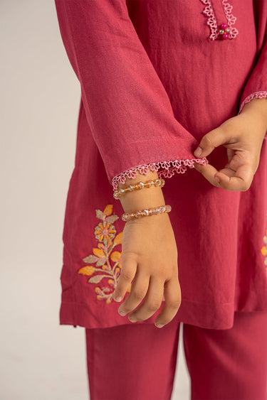 2 Pc Cotton Viscose Suit For Girl - Prime Point Store