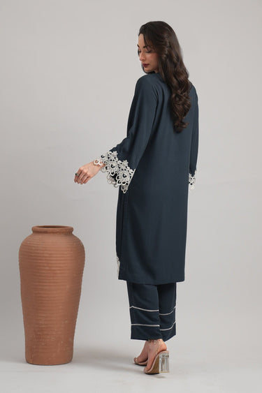 2 Pc Dobby Dyed Stitched Suit - Prime Point Store