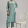 2 Pc Dobby Dyed Stitched Suit - Prime Point Store
