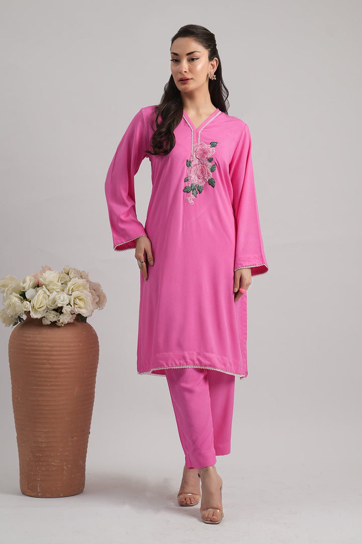 2 Pc Dobby Printed Stitched Suit - Prime Point Store