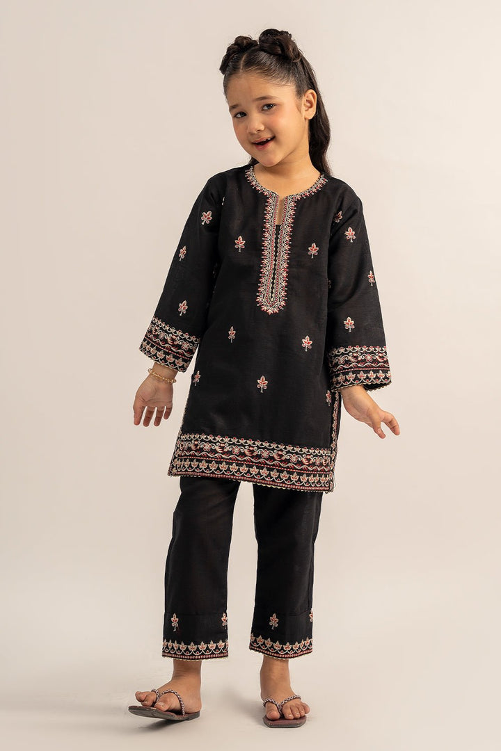 2 Pc Dyed Embroidered Khaddar Suit For Girl - Prime Point Store