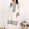 2 Pc Embroidered Cambric Stitched Suit - Prime Point Store