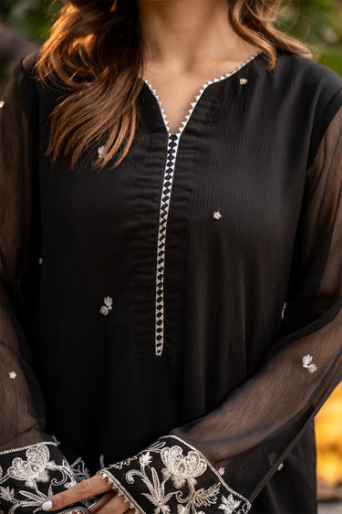 2 Pc Embroidered Chiffon Stitched Suit - Prime Point Store