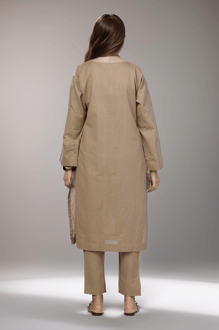 2 Pc Embroidered Dobby Stitched Suit - Prime Point Store