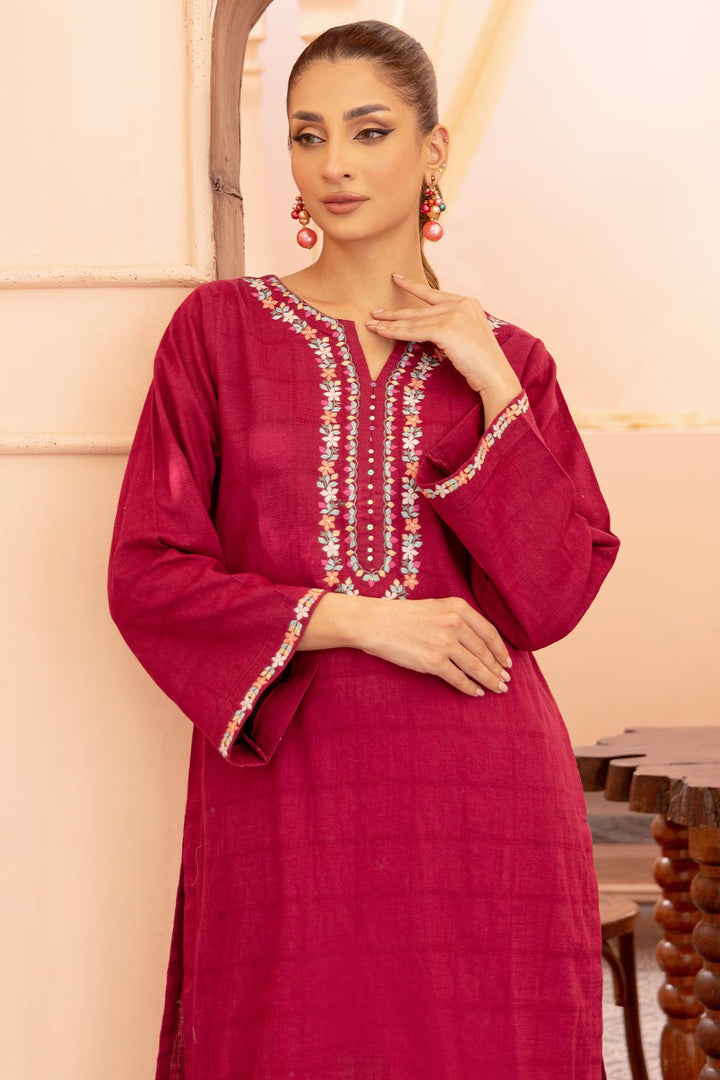 2 Pc Embroidered Viscose Luxury Stitched Suit - Prime Point Store