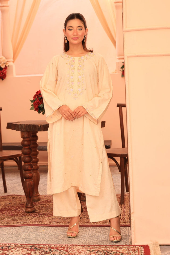 2 Pc Embroidered Viscose Luxury Stitched Suit - Prime Point Store