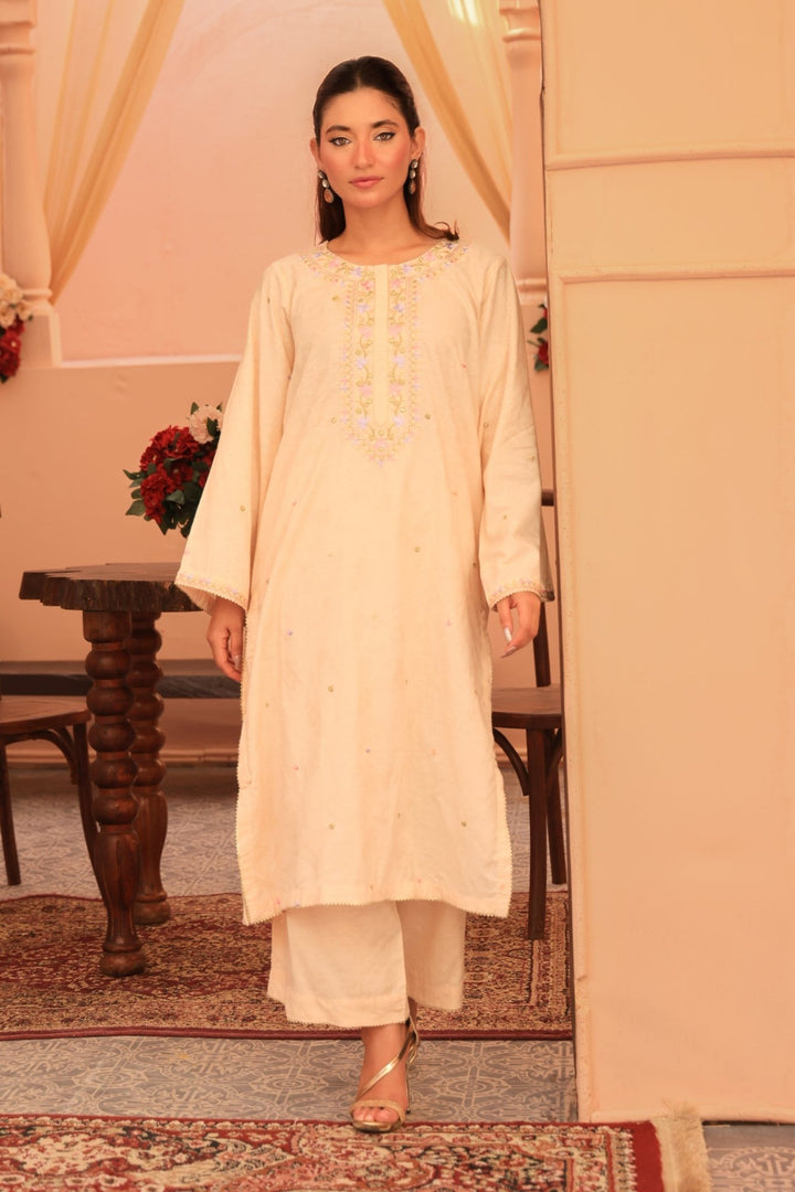 2 Pc Embroidered Viscose Luxury Stitched Suit - Prime Point Store