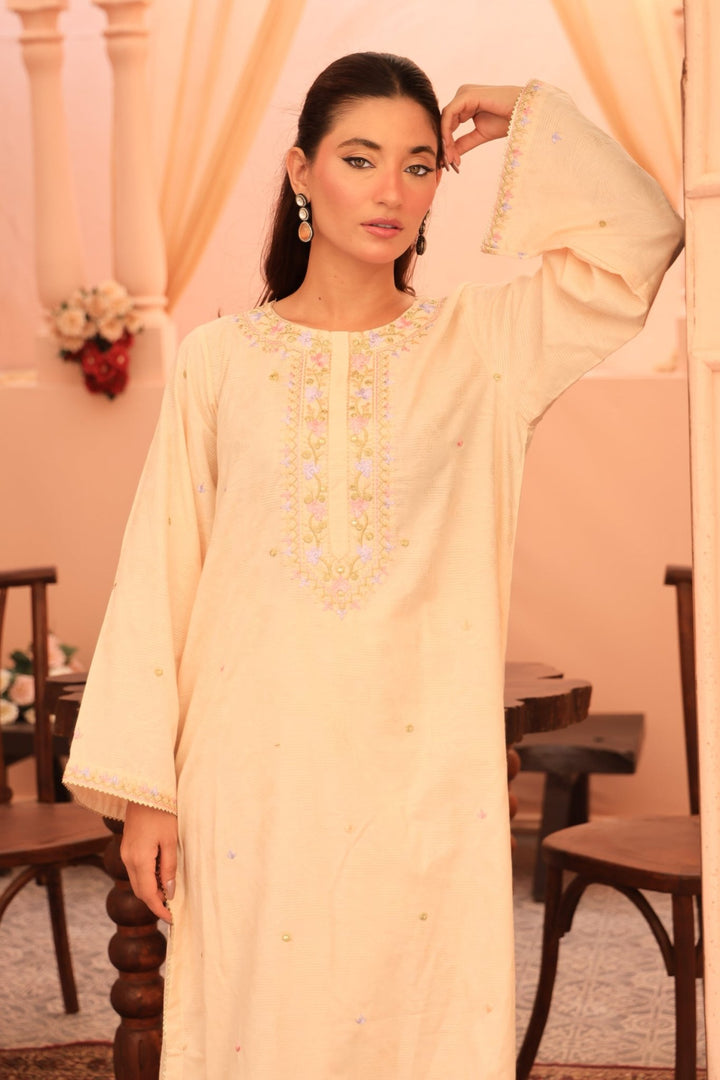 2 Pc Embroidered Viscose Luxury Stitched Suit - Prime Point Store