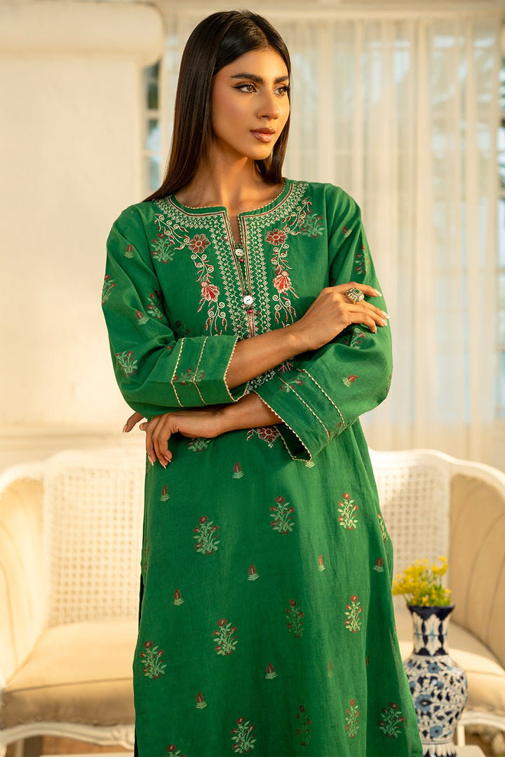 2 Pc Jacquard Embroidered Stitched Suit - Prime Point Store