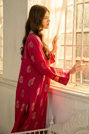 2 Pc Jacquard Embroidered Stitched Suit - Prime Point Store