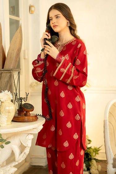 2 Pc Jacquard Luxury Stitched Suit - Prime Point Store