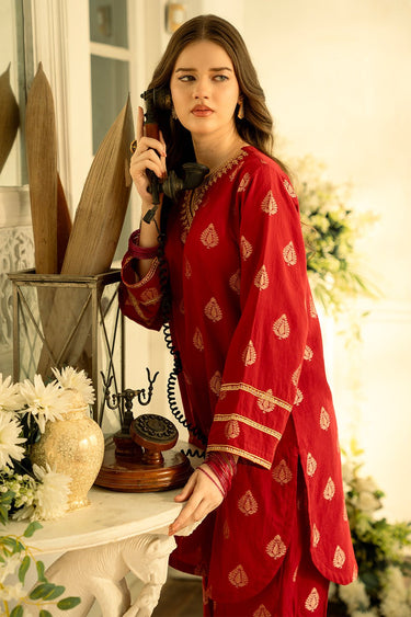 2 Pc Jacquard Luxury Stitched Suit - Prime Point Store