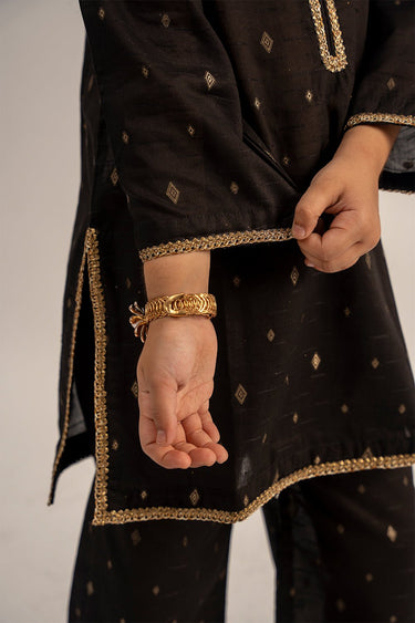 2 Pc Jacquard Suit For Girl - Prime Point Store