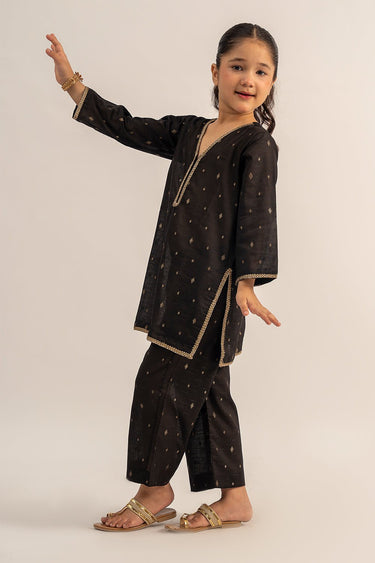 2 Pc Jacquard Suit For Girl - Prime Point Store