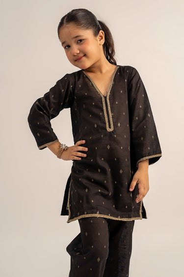2 Pc Jacquard Suit For Girl - Prime Point Store