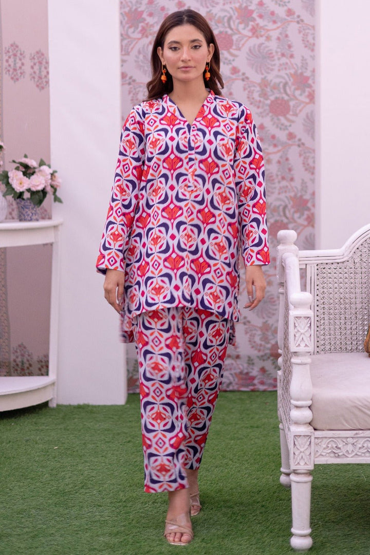 2 Pc Lawn Printed Stitched Co - ords - Prime Point Store