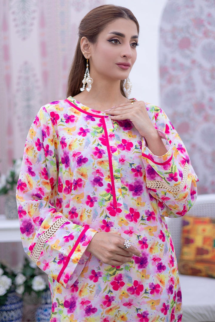 2 Pc Lawn Printed Stitched Co - ords - Prime Point Store