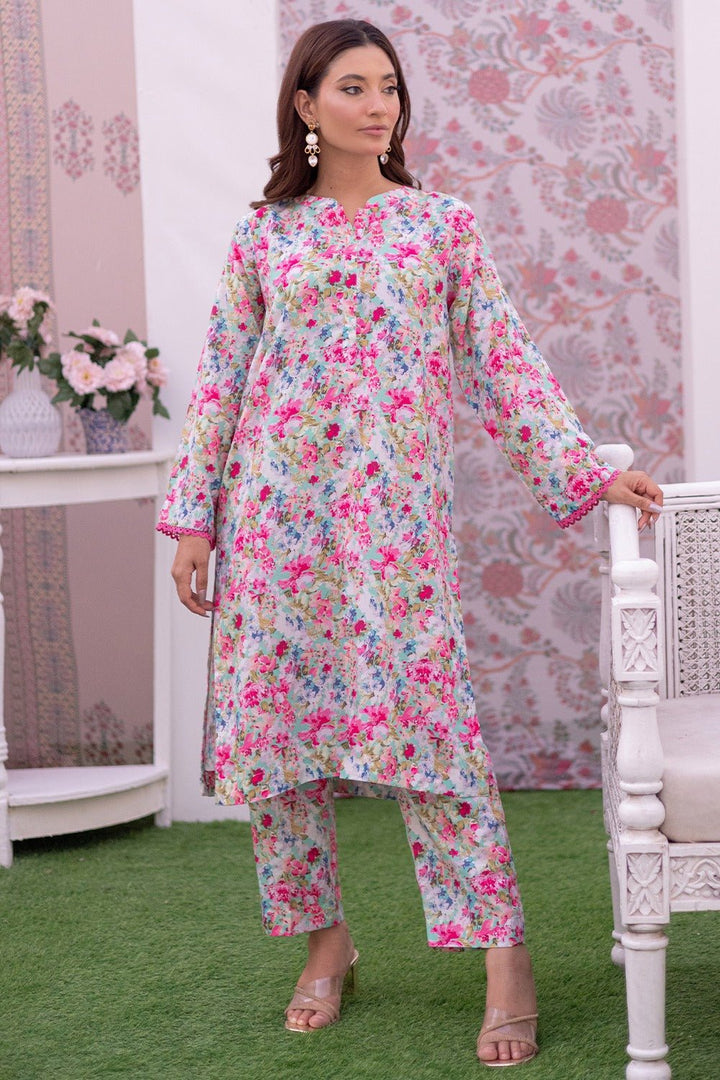 2 Pc Lawn Printed Stitched Co - ords - Prime Point Store