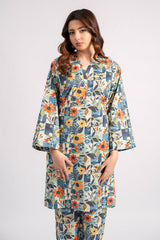 2 Pc Lawn Printed Stitched Suit - Prime Point Store