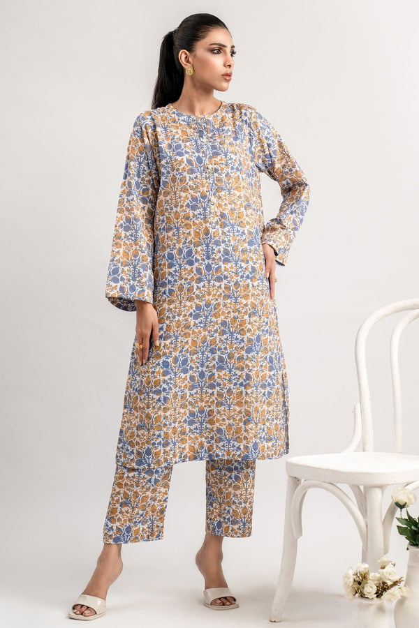 2 Pc Lawn Printed Stitched Suit - Prime Point Store