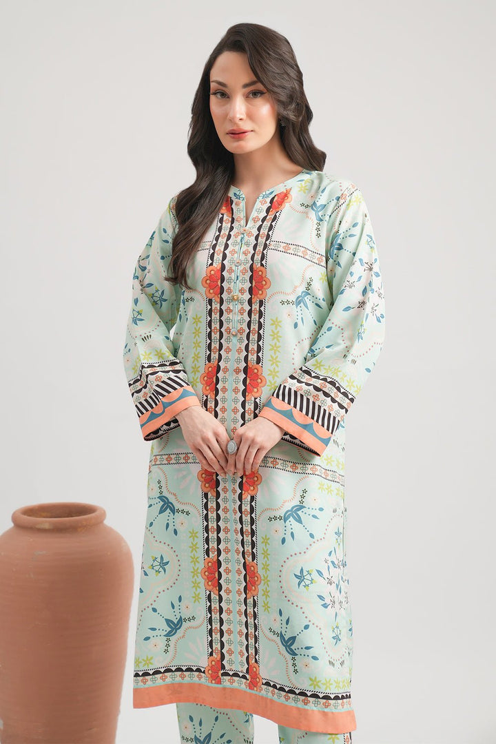 2 Pc Lawn Printed Stitched Suit - Prime Point Store