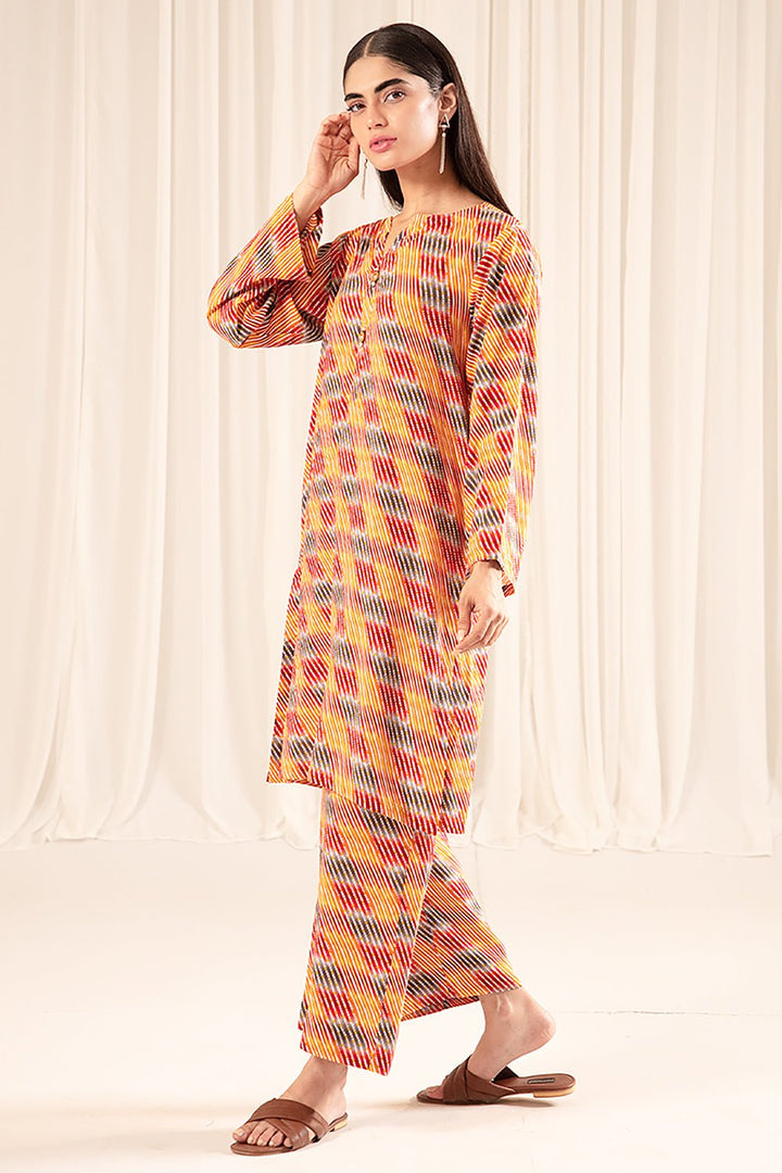 2 Pc Linen Printed Stitched Co - ords - Prime Point Store