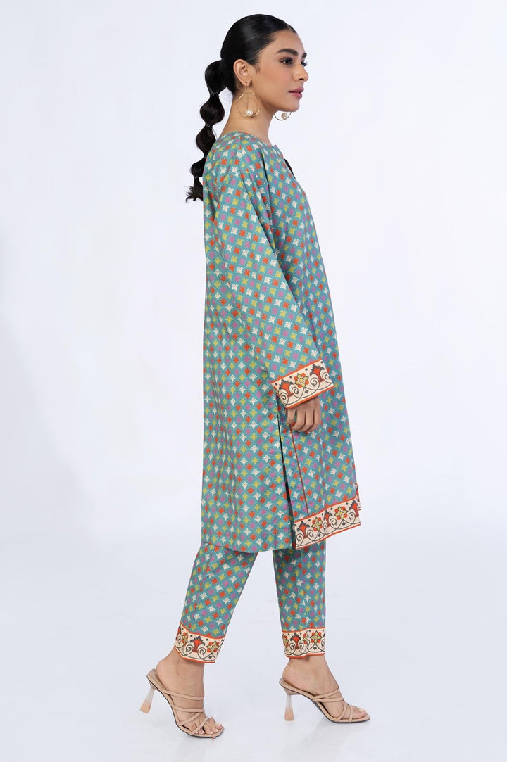 2 Pc Printed Cambric Stitched Co - ords - Prime Point Store