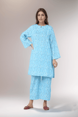 2 Pc Printed Cambric Stitched Co - ords - Prime Point Store