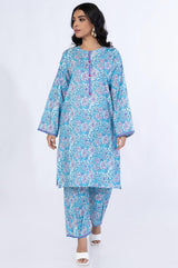 2 Pc Printed Cambric Stitched Co - ords - Prime Point Store