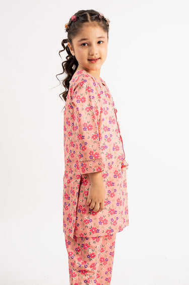 2 Pc Printed Cotton Lawn Suit For Girl - Prime Point Store