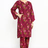 2 Pc Printed Khaddar Stitched Co - ords - Prime Point Store